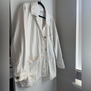 Old Navy / White denim jacket / XL